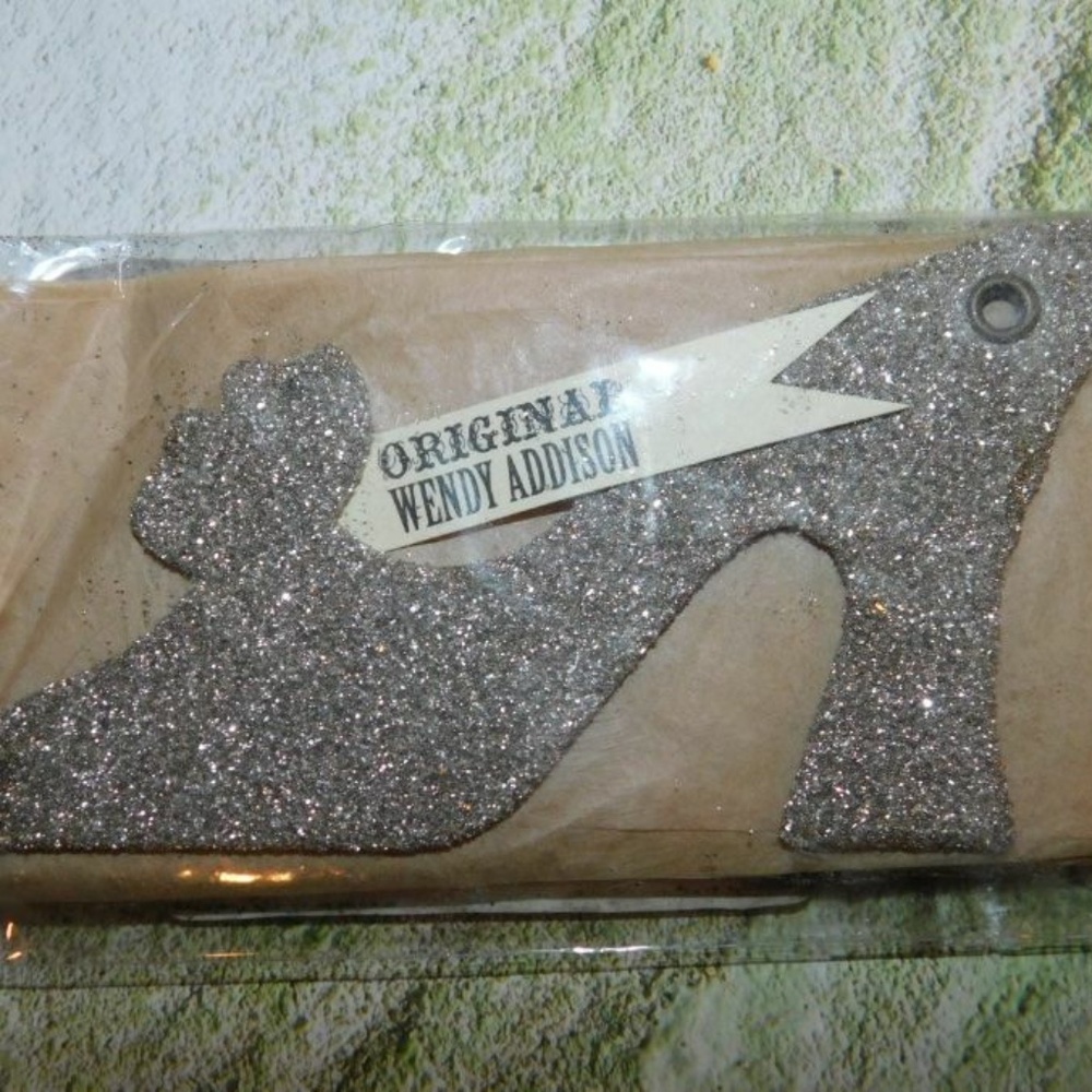 Free People Wendy Addison Glitter Shoe Ornaments Set of 4